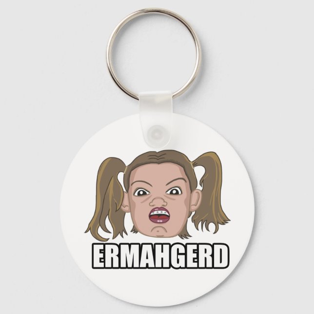 Ermahgerd Keychain (Front)