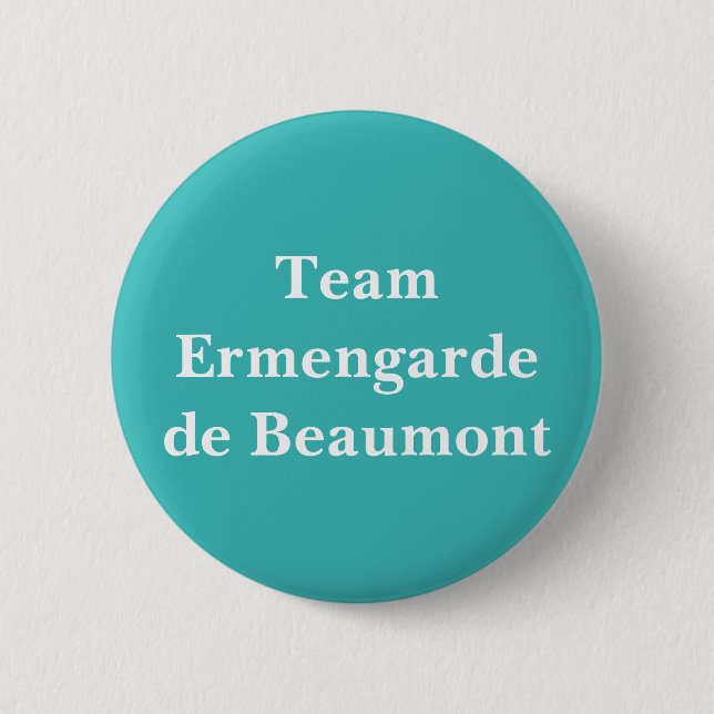Ermengarde de Beaumont, Queen of Scotland 2 Inch Round Button (Front)