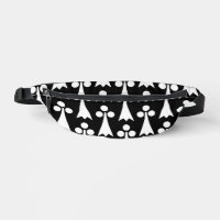 Ermine Pattern, Medieval Pattern, White on Black