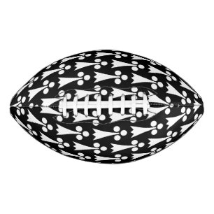 Ermine Pattern, Medieval Pattern, White on Black Football