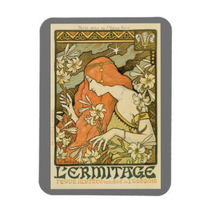 Ermitage Art nouveau magazine Magnet