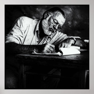 Ernest Hemingway in Kenya Poster