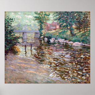 Ernest Lawson The Bronx River Poster