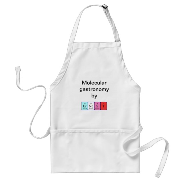 Ernest periodic table name apron (Front)