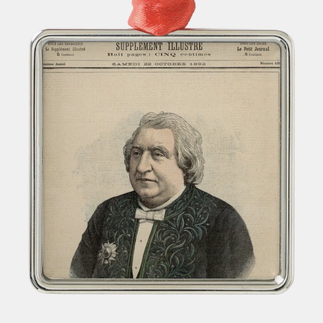 Ernest Renan Metal Ornament (Front)