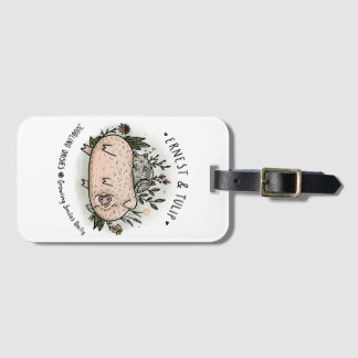 Ernest & Tulip - Luggage Tag - Juggling Daisies