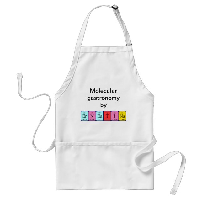 Ernestina periodic table name apron (Front)