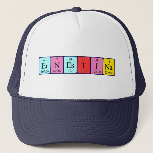Ernestina periodic table name hat (Front)