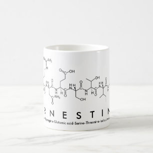 Ernestine peptide name mug