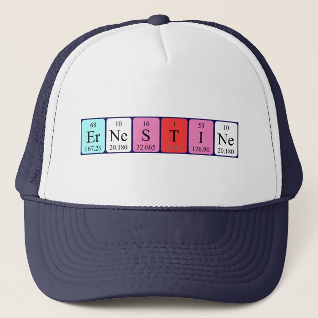 Ernestine periodic table name hat (Front)