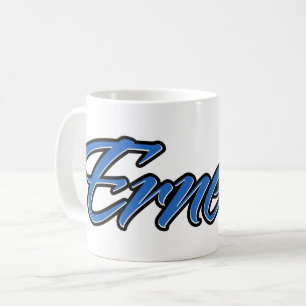 Ernesto First name name name blue Tasse Kaffeetass Coffee Mug