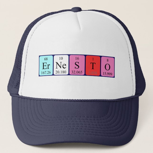 Ernesto periodic table name hat (Front)