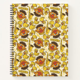 Ernie and Rubber Duckie Pattern Notebook