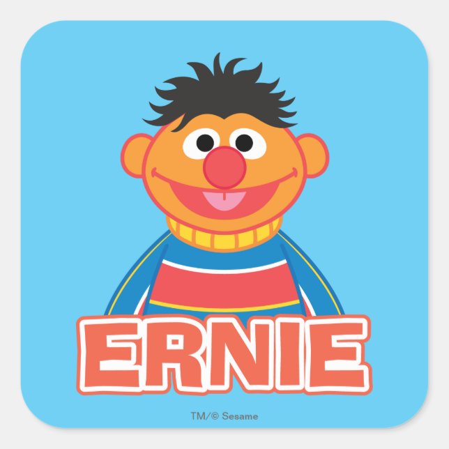 Ernie Classic Style Square Sticker (Front)