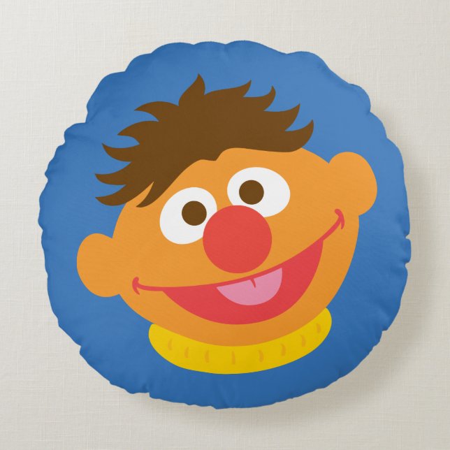 Ernie Face Round Pillow (Front)