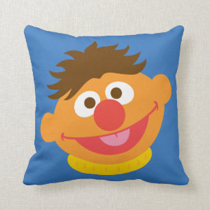 Ernie Face Throw Pillow