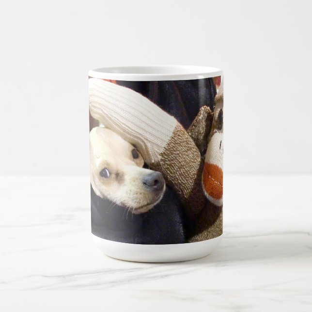 Ernie the Sock Monkey and Chihuahua Mug (Center)