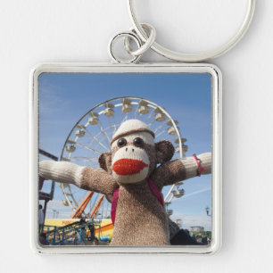 Ernie the Sock Monkey Ferris Wheel Keychain