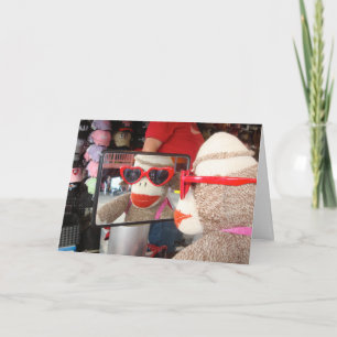 Ernie the Sock Monkey Valentine's Day Card