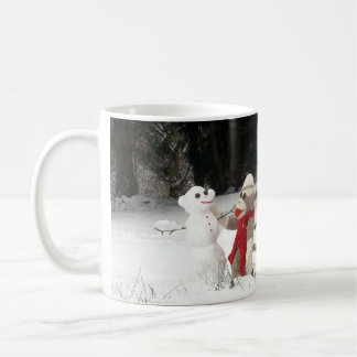 Ernie the Sock Monkey Winter Snow Fun Mug