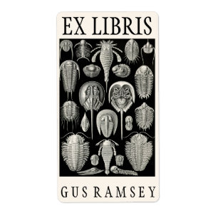 Ernst Haeckel Aspidonia Bookplate