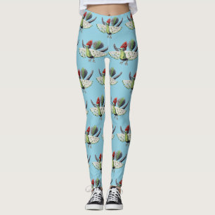 Ernst Haeckel Colourful Vintage Hummingbird Bird Leggings