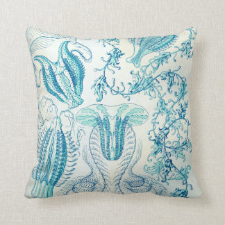 Ernst Haeckel Ctenophorae Jellyfish Throw Pillow