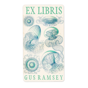 Ernst Haeckel Leptomedusa  Bookplates