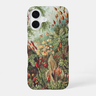 Ernst Haeckel Moss Nature Print Dark Academia iPhone 16 Case