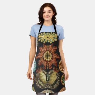 Ernst Haeckel Nautical Sea Life Art Collage Apron