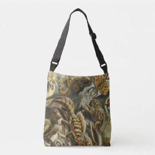 Ernst Haeckel old fashion illustration Lacertilia Crossbody Bag
