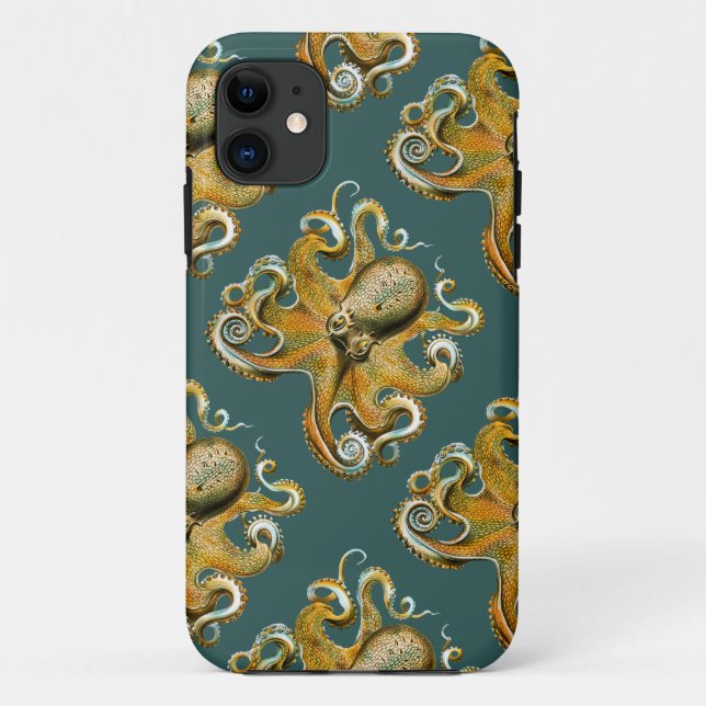 Ernst Haeckel’s Octopus Case-Mate iPhone Case (Back)