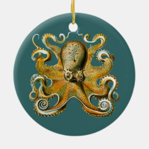 Ernst Haeckel’s Octopus Ceramic Ornament