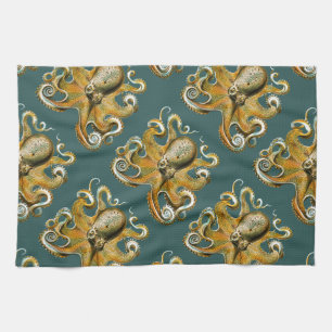 Ernst Haeckel’s Octopus Kitchen Towel