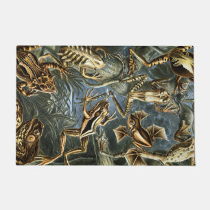 Ernst Haeckel variety of exotic frogs:Batrachia Doormat