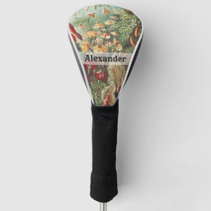 Ernst Haeckel Vintage Retro Mushroom Golf Head Cover
