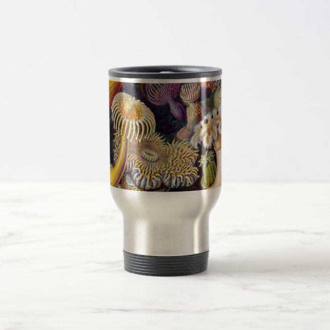Ernst Haeckel's Actiniae Travel Mug (Center)