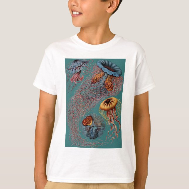 Ernst Haeckel's Disco Medusae T-Shirt (Front)