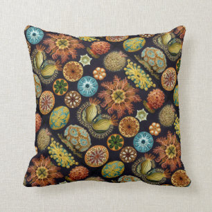 Ernst Haeckel's Oceanic Wonders Throw Pillow