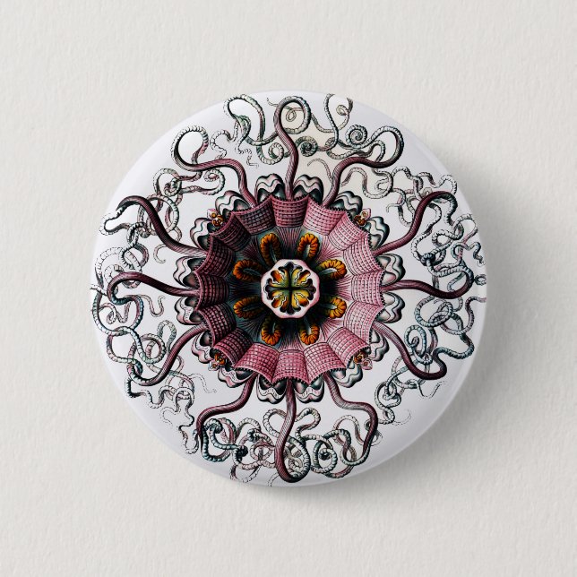 Ernst Haeckel's Peromedusae 2 Inch Round Button (Front)