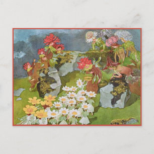 Ernst Kreidolf Vintage Alpine Flower Fairy Tale Postcard
