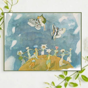 Ernst Kreidolf Vintage Alpine Flower Fairy Tale Postcard