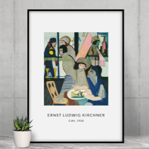 Ernst L. Kirchner - Colourful Portrait Modern Art Poster