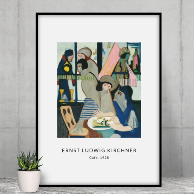 Ernst L. Kirchner - Colourful Portrait Modern Art Poster (Creator Uploaded)
