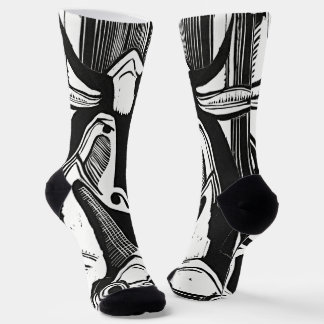 Ernst Ludwig Kirchner Cow Woodcut - Art Socks