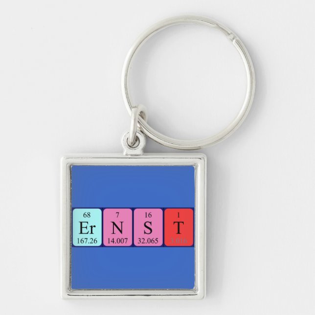 Ernst periodic table name keyring (Front)