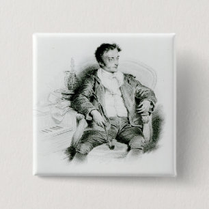 Ernst Theodor Amadeus Hoffmann 2 Inch Square Button