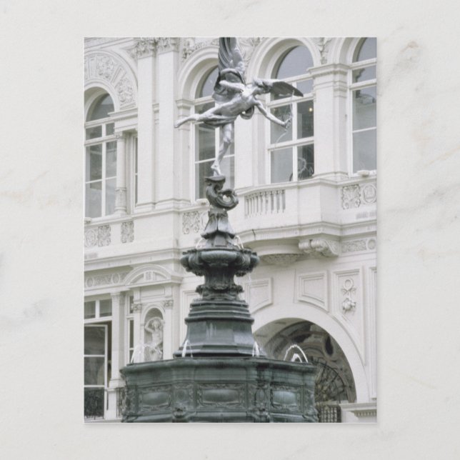 Eros, Piccadilly Circus Postcard (Front)