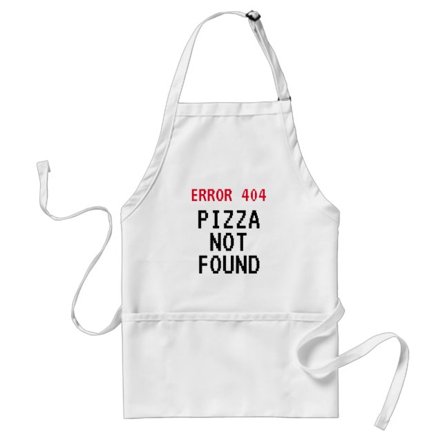 Erreur 404 mème Pizza introuvable drôle tablier BB (Devant)