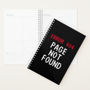 Erreur 404 Page Planificateur introuvable pour le